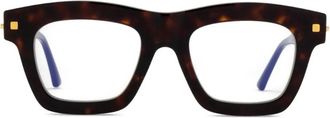 Kuboraum J2 square-frame glasses - Brown