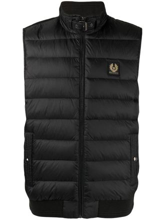 Belstaff Circuit quilted gilet - men - Polyamide/Down/Duck Feathers - 46 - Black