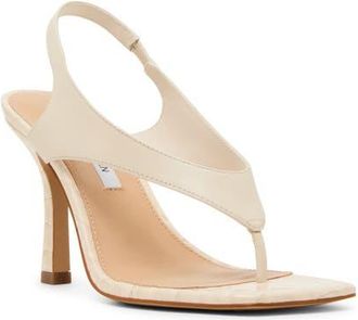 Steve Madden Improv Slingback Sandal in Bone Leather at Nordstrom, Size 7.5