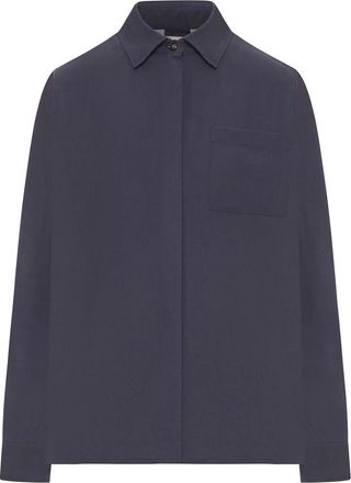 Max Mara Siaese Silk Canvas Shirt