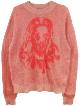 Saint Mxxxxxx mohair-blend jumper - men - Nylon/Wool/Mohair - S - Pink