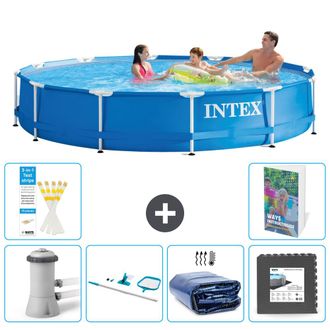 Intex Piscina Con Estructura Redonda - 366x76 Cm - 7-piezas S217
