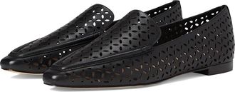 Cole Haan Chantal Loafers Womens Flat Shoes Black Perforated Leather : 7.5 B - Medium