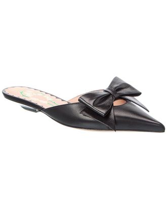 Valentino Vlogo Signature Leather Mule