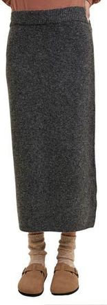 Wishlist Brushed Knit Sweater Midi Skirt in Charcoal at Nordstrom Rack, Size Medium