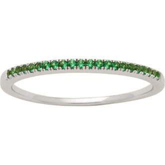 Made by Mary Birthstone Stacking Ring in Silver at Nordstrom, Size 10