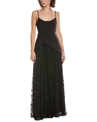 AMUR Amur Leighton Pleated Gown