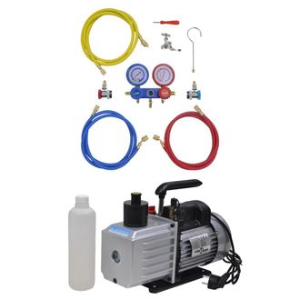 vidaXL Vidaxl - Bomba De Vac&iacute;o 100 L/min Man&oacute;metros De 2 V&iacute;as Kit Herramientas