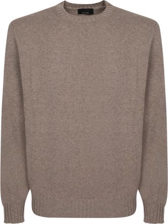 Dell'Oglio Pull Giro 90/10 F7 - Heren - Ronde hals truien - Beige - XL - Truien & Vesten