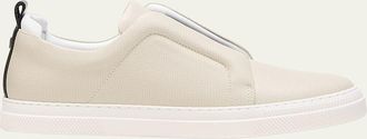Pierre Hardy Laceless Leather Low-Top Sneakers