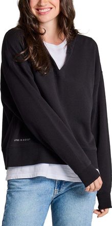 Life is good Terry Boxy Pullover
