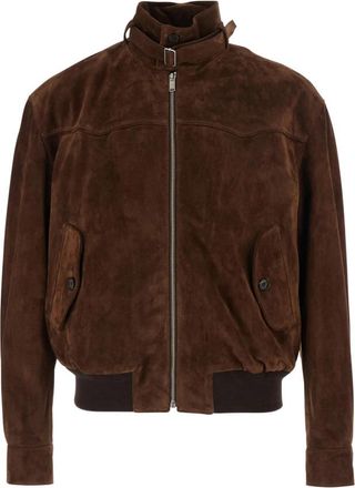 Alexander McQueen Suede Blouson - Heren - Bomber jackets - Bruin - L - Leer - Jassen