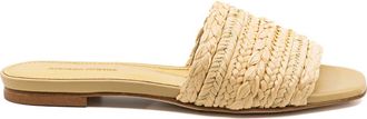 Andrea Gomez Denisse Raffia Slide Flat in Natural Raffia at Nordstrom, Size 38.5