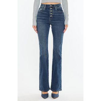 Kancan Zina High Rise Vintage Bootcut Jeans in Dark Wash at Nordstrom, Size 30