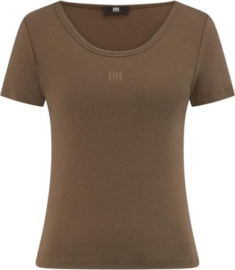Riani Jersey 1/2 Arm - Dames - T-shirts - Bruin - M - Tops