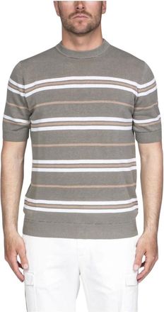 PESERICO Tops, Heren, Groen, S, Mediterrane Macchia Gebreide Trui