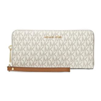 Michael Kors Large Logo Continental Wallet - female - Michael Kors - Wallets & Cardholders - Beige - ONE SIZE - Accessories