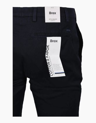 Brax Mens BRAX SILVIO COTTON CHINO NAVY - Size: 40