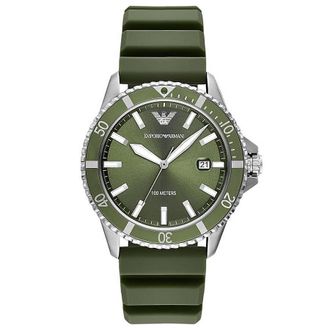 Armani World Explorer Quartz Green Dial Mens Watch AR11638