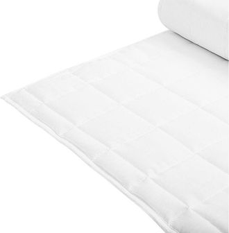Beliani Beliani - Edredón blanco mezcla de poliéster tamaño doble 200 x 220 cm ropa de cama acolchado dormitorio Annapurna