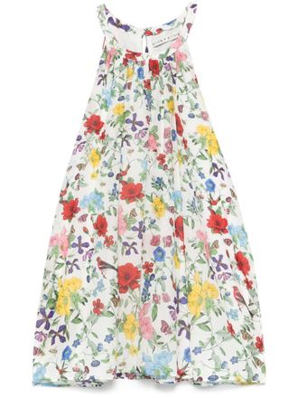 Alice & Olivia Erna Cotton And Linen Mini Dress