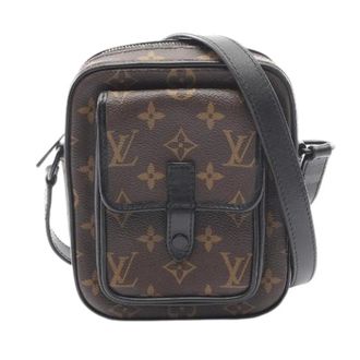 Louis Vuitton Pre-owned Cross Body Bags, male, Brown, Size: ONE SIZE Pre-owned Christopher Wearable Wallet Shoulder Bag