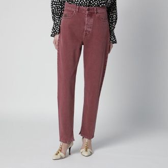 Chlo&eacute; Dark pink denim jeans