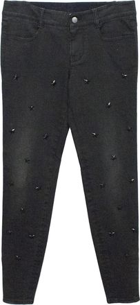 Stella McCartney Grey/Black Jeans With Star Embellishment Size 27/69