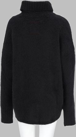Uma Wang Alpaca and Wool Turtleneck Sweater - Black