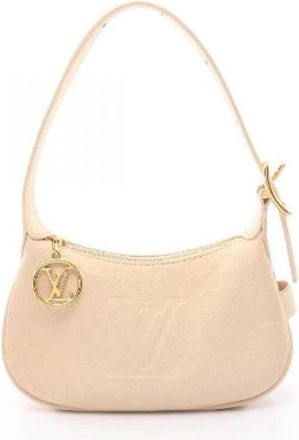 Louis Vuitton Pre-owned Mini Moon Monogram Empreinte Handbag - Dames - Vintage Schoudertas - Beige - ONE Size - Leer - Vintage