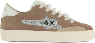Sun 68 Katy Winter Leather and Faux Leather Sneakers | 5BSDSZ45233 77 Beige, beige, 8.5 UK