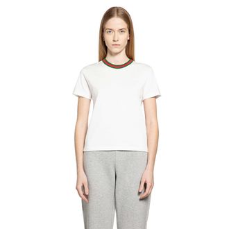 Gucci Jersey T-shirt with Web
