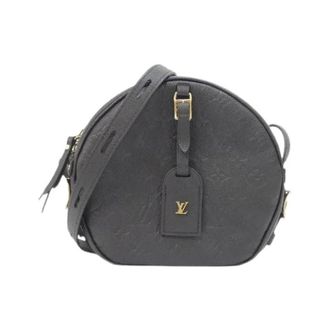 Louis Vuitton Pre-owned Boite Chapeau Souple Monogram Empreinte Shoulder Bag - Dames - Pre-owned - Zwart - Maat: ONE Size Leer