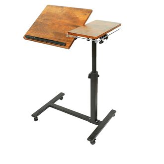 OEM Mesita Auxiliar, Altura Regulable, Dise&ntilde;o Plegable, Color Naranja