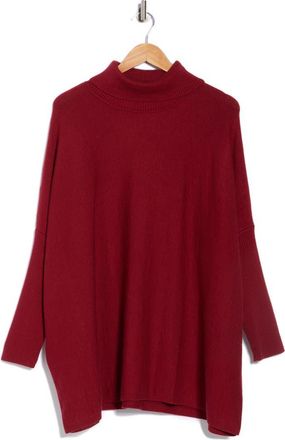 Joseph A Oversize Turtleneck Sweater in Merlot at Nordstrom Rack, Size 1X