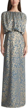 Lafayette 148 New York Gathered Neck Blouson Dress