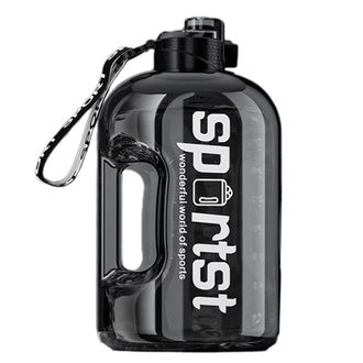 OEM Botella De Agua - 4 L - Boca Ancha - Sin Bpa - Con Asa - Para Gimnasio Senderismo Deportes Al Aire Libre Y Hogar
