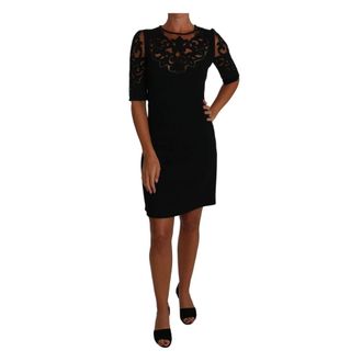 Dolce & Gabbana Dames, Jurken, Zwart, Maat: 2XS