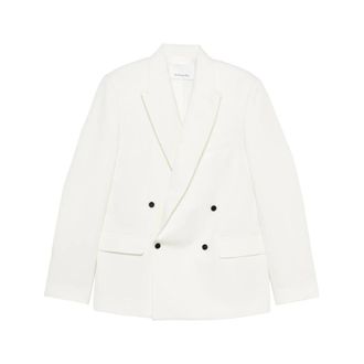Frankie Shop Blazers, female, White, S, Newark Double Breasted Blazer