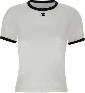 Courr&egrave;ges T-Shirts - Dames - T-shirts - Wit - S - Tops