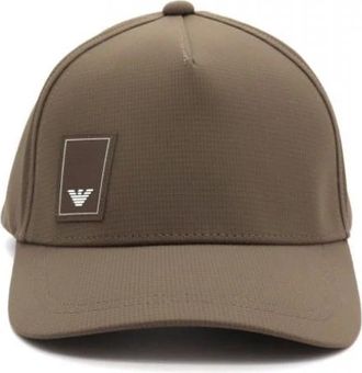 Emporio Armani Logo Baseball Cap - Heren - Petten - Bruin - ONE Size - Accessoires
