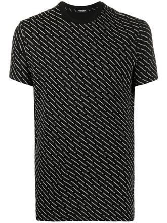 Dsquared2 T-shirt met logoprint - Zwart