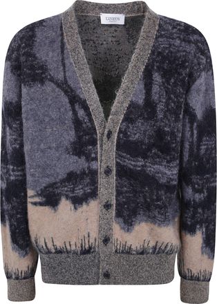 Laneus Cardigan Multicolor Knitted Cardigan Man