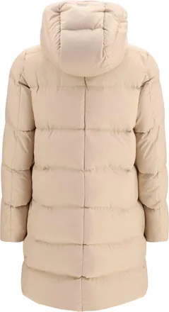 Herno Womens Quilted Down Jacket Light Beige Outer: Polyester Puffer