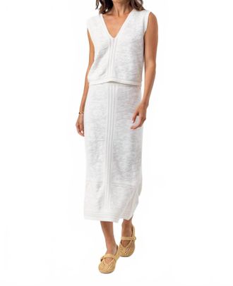 Sundays Zoie Midi Skirt In Cream