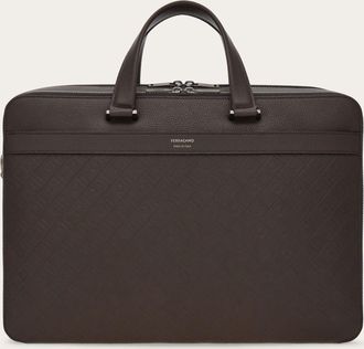 Ferragamo Men Ferragamo Monogram briefcase Brown