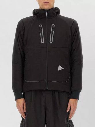 And Wander nylon hooded jacket