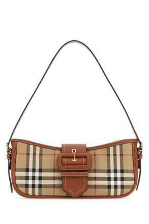 Burberry Beige Check Shoulder Bag