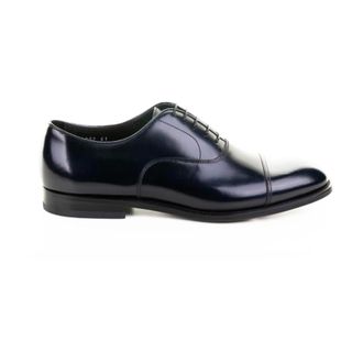 Doucal's York Cap-Toe Oxford Schoenen - Heren - Schoenen - Blauw - Maat: 41 1/2 EU Leer
