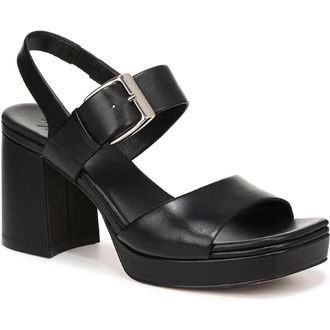 Naturalizer Phillipa Block Heel Sandal in Black at Nordstrom, Size 9